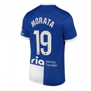 Atletico Madrid Alvaro Morata #19 Gostujuci Dres 2023-24 Kratak Rukavima